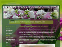 Tablet Screenshot of blumenhattermann.de